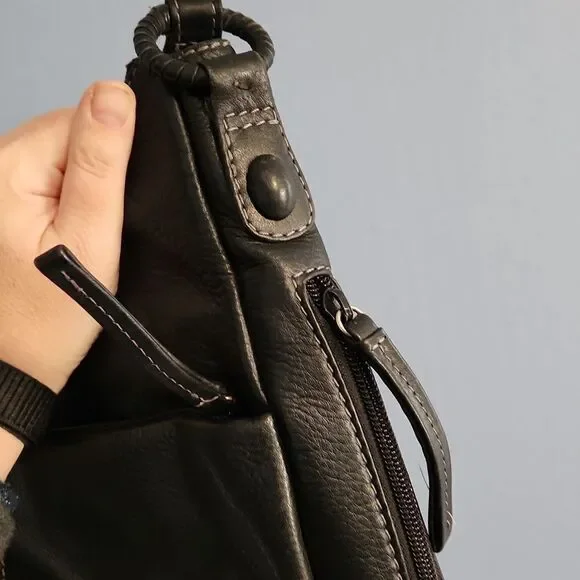 Derek alexander purse black bag shoulder bag excellent condition leather spaciou - Picture 4 of 12